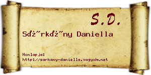 Sárkány Daniella névjegykártya