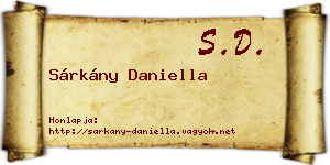 Sárkány Daniella névjegykártya